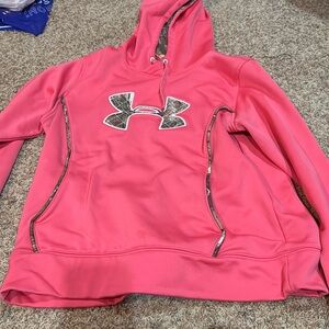 pink under armour hoodie